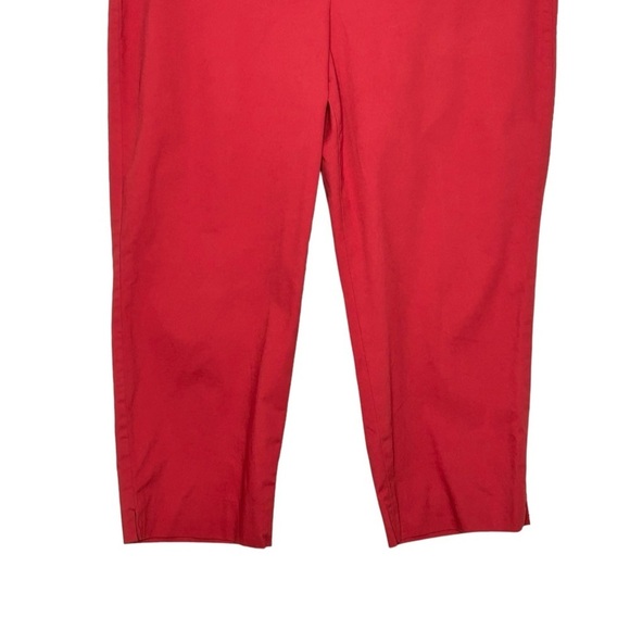 Talbots Red/Pink Spring/Summer Cropped Signature Pants Sz 14P - Picture 4 of 15